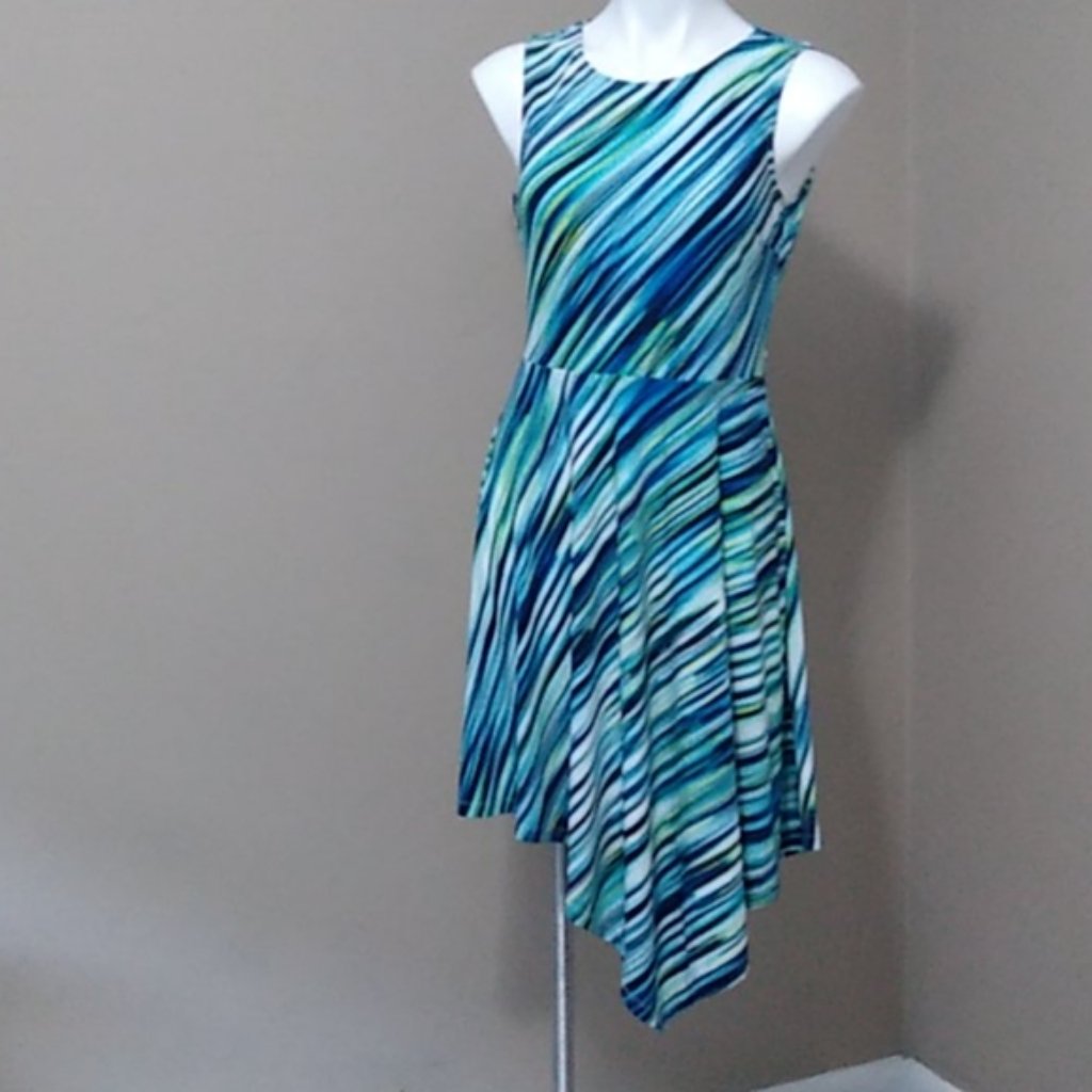 Marc Ny Asymmetrical Fit Flare Dress Size Medium